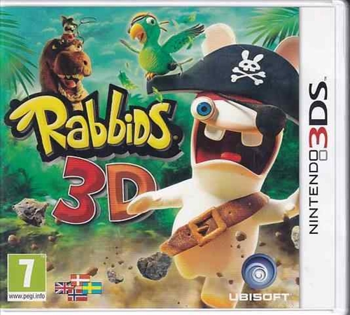 Rabbids 3D - Nintendo 3DS Spil - (B Grade) (Genbrug)